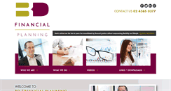 Desktop Screenshot of bdfinancialplanning.com.au